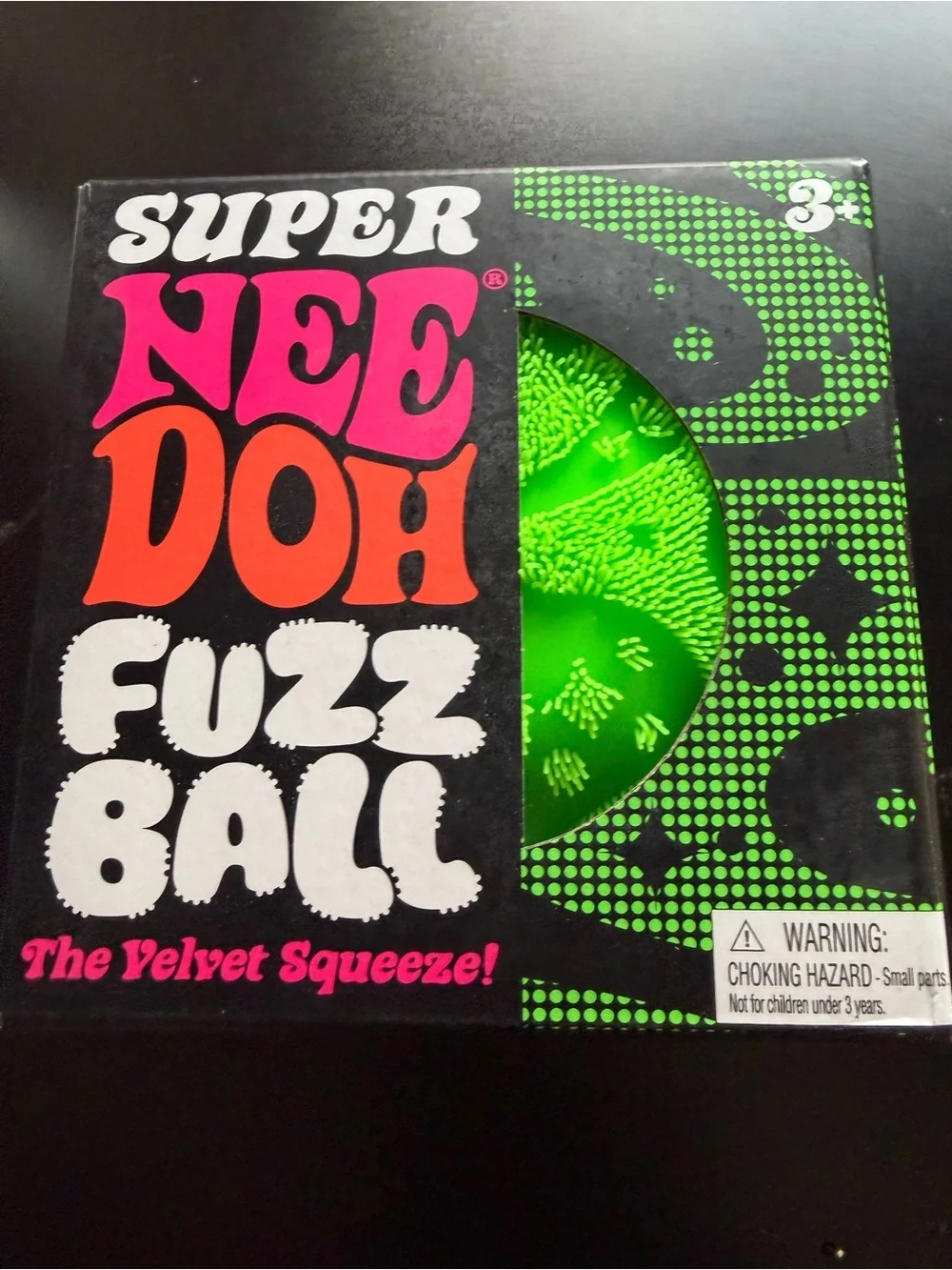 New NeeDoh Schylling Super Size Jumbo Nee Doh Fuzz Ball Green 4